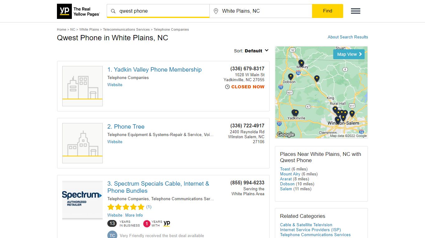 Qwest Phone in White Plains, NC with Reviews - YP.com
